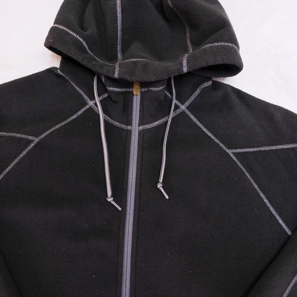 REI Mens Jacket L Trailsmith Fleece Full Zip Black Polartec Adventure Outdoors - Picture 7 of 11